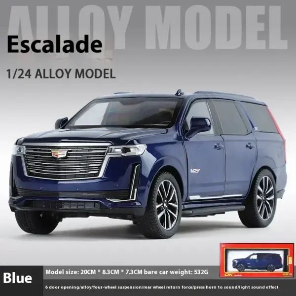 1:24 Cadillac Escalade Diecast SUV Model - Image 10