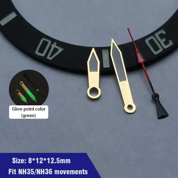 Green Luminescent Hands for NH35 NH36 Sports Watch - Image 8