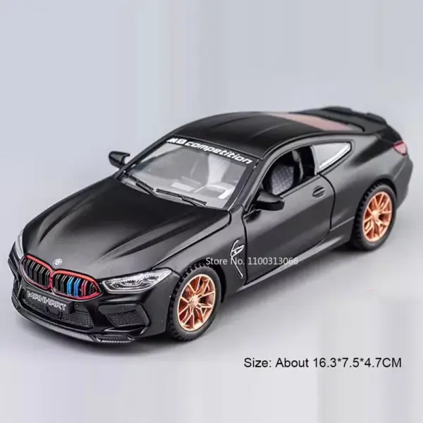 1:32 Alloy Police Car Model with Lights - Image 7
