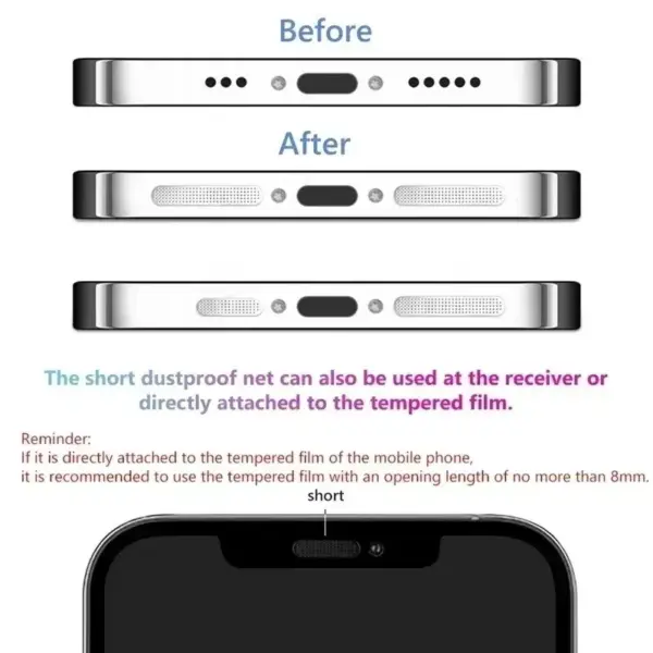 Universal Metal Dustproof Mesh for Mobile Phones - Image 2