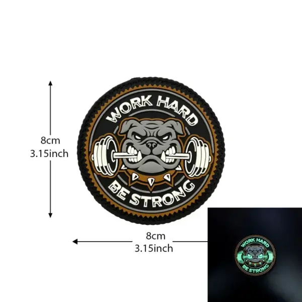 Work Hard Be Strong PVC Patch for Tactical Gear - Image 7