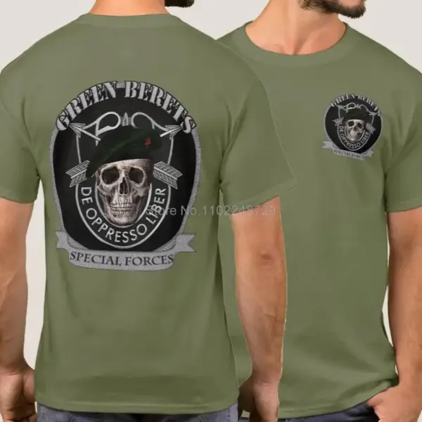 US Army Green Beret Casual T-Shirt for Men - Image 7