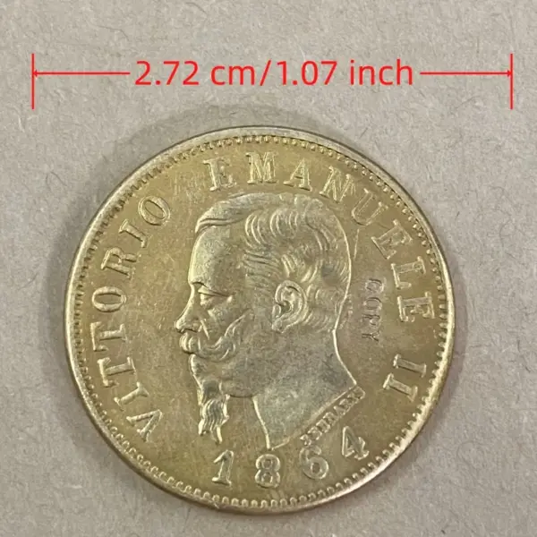 Replica 1864 Italy 50 Lire Coin Set - Image 4