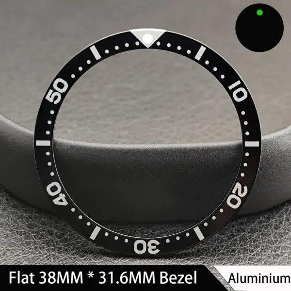 38mm Green Luminous Ceramic Watch Bezel Insert - Image 11