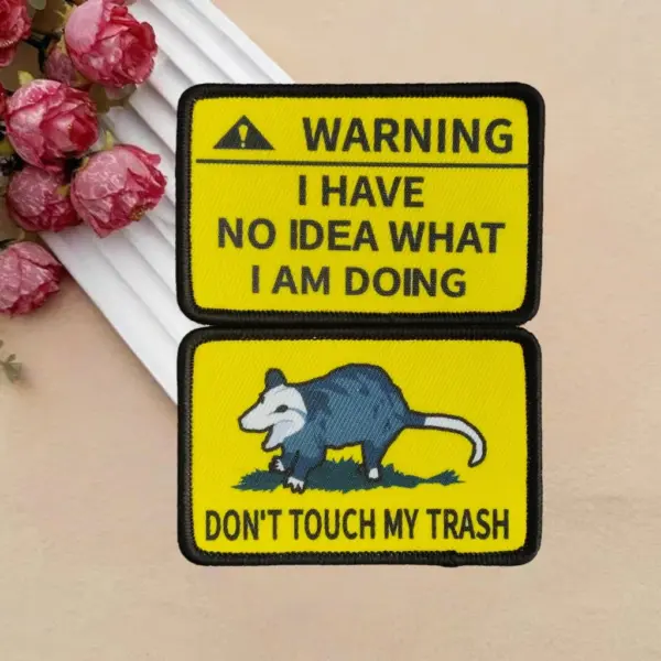 Don't Touch My Trash Morale Badge Patch - Image 2