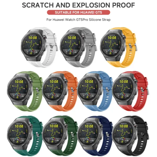 Silicone Strap for Huawei Watch GT5/GT4 46mm - Image 5