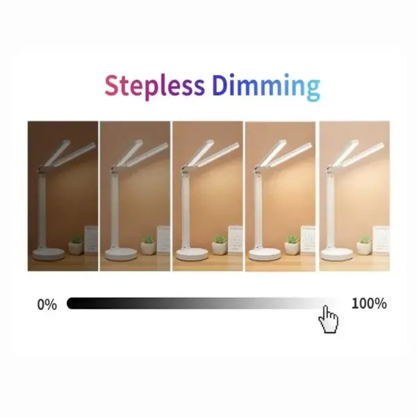 Foldable USB Desk Lamp with Clock and Night Light - Image 4