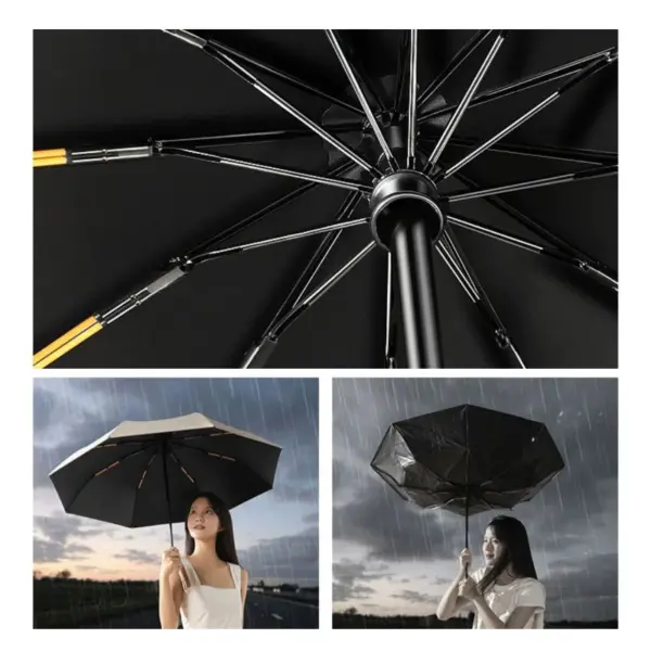 Xiaomi 16 Bone Automatic Collapsible Umbrella for Adults - Image 3