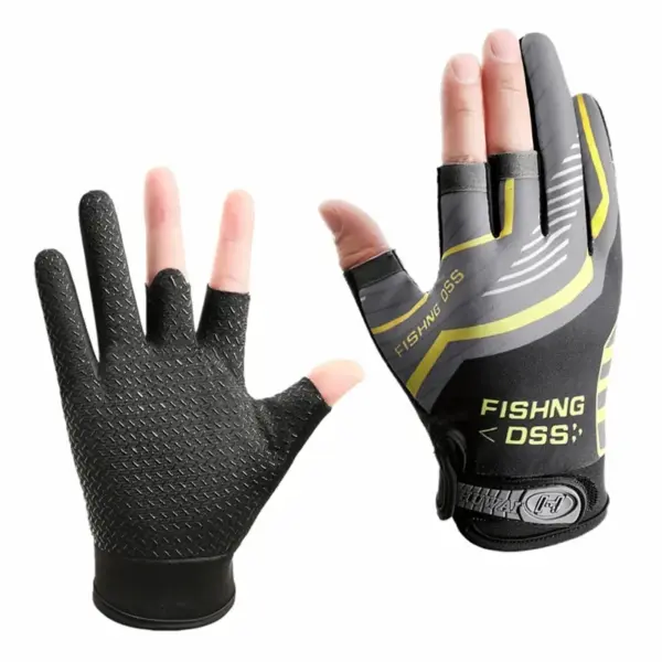 Men's Summer Three-Finger Fishing and Cycling Gloves - Image 9