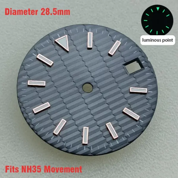 28.5mm Luminous Watch Dial for NH35/NH36/8215/2836 - Image 7