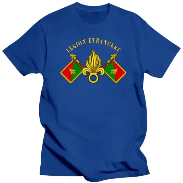 French Foreign Legion Honor Fidele Men’s Cotton T-Shirt - Image 7