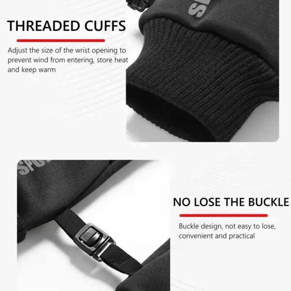 Winter Waterproof Men's Gloves for Cycling and More - Image 5