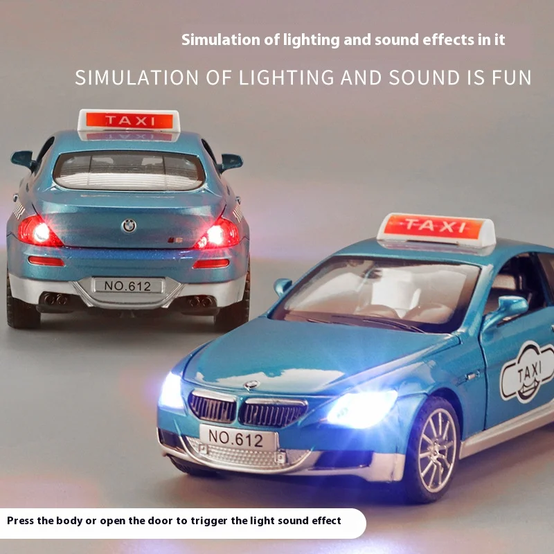 1:32 BMW M6 Taxi Diecast Metal Model 3 1:32 BMW M6 Taxi Diecast Metal Model - Image 3