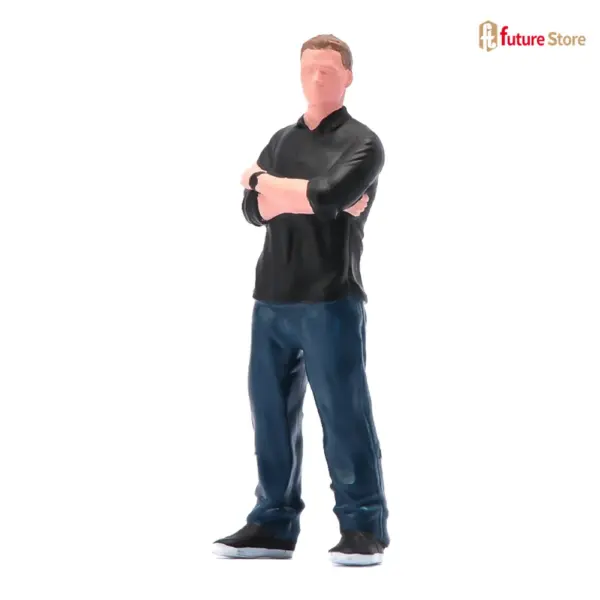 Miniature Male Figure Making a Phone Call for Car Display - Image 9