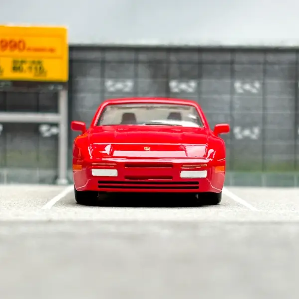 1:64 Diecast Porsche 944 Red Supercar Model - Image 2