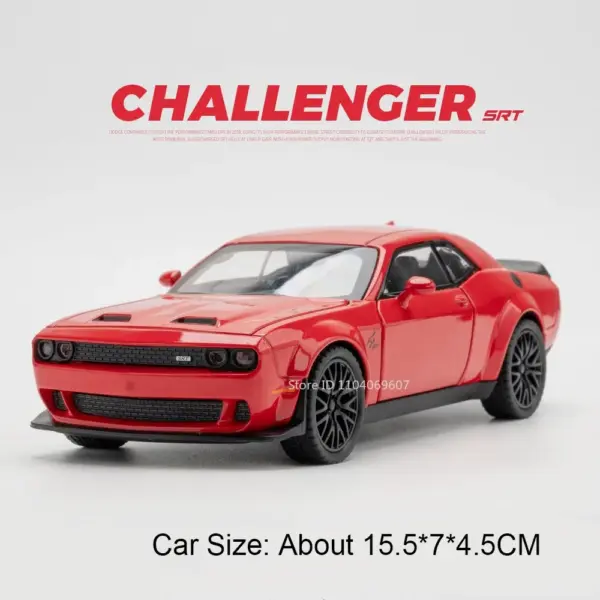 1:32 Scale Hellcat Alloy Diecast Model Car with Sound - Image 10