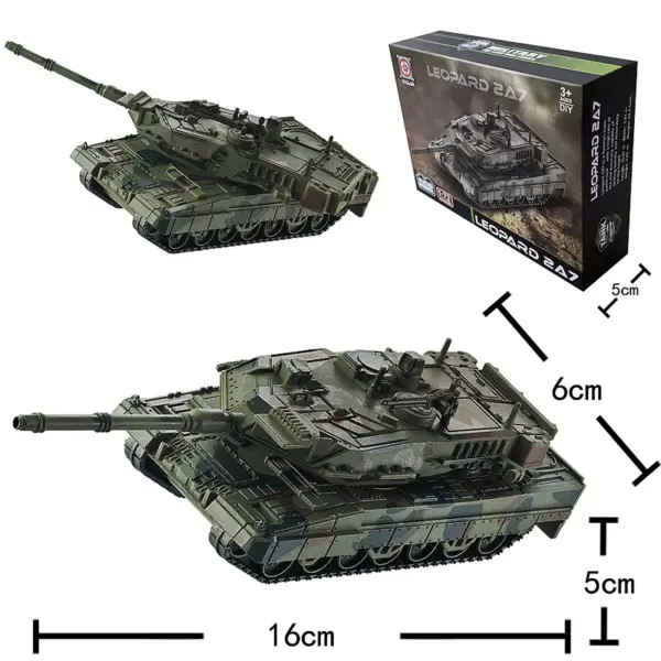 Military Aircraft and Tank Building Block Set - Image 8