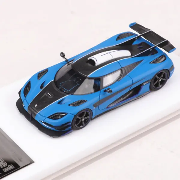 Limited Edition Resin Model Car 1:64 Blue/Silver - Image 7