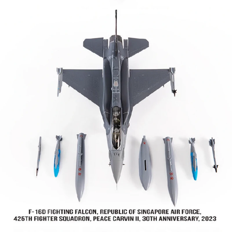 Diecast 1:72 Singapore F-16D Military Model 2 Diecast 1:72 Singapore F-16D Military Model - Image 2