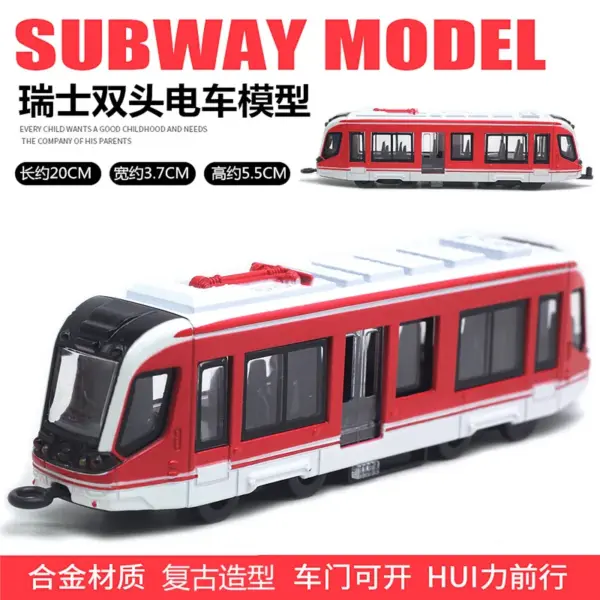 90 Alloy Swiss Double Headed Tram Model - Image 6