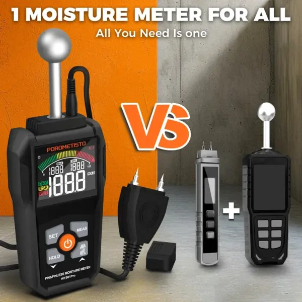 2IN1 Digital Wood Moisture Meter with LCD Display - Image 4