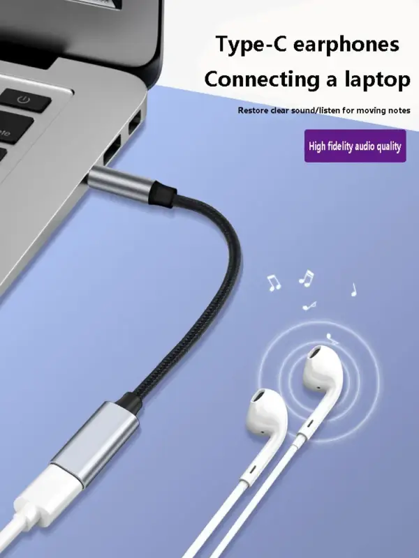 3.5mm to USB-C Audio Adapter for Phones and Tablets - Image 3