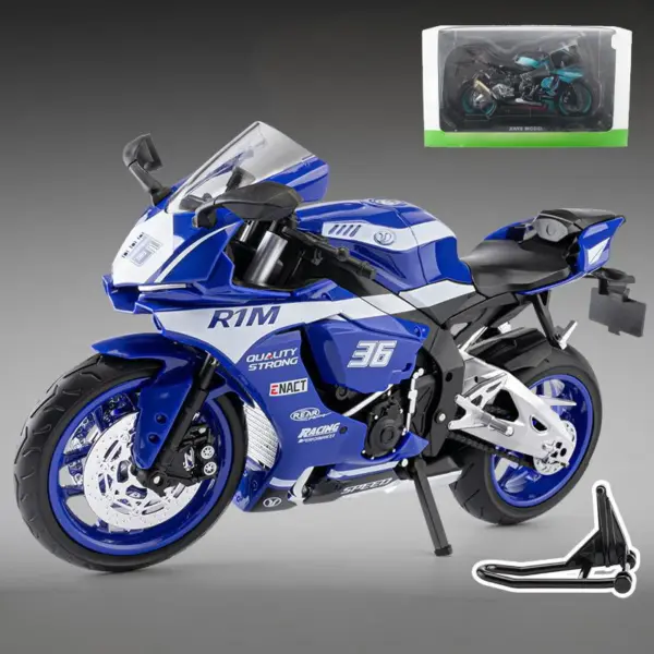 1:10 Yamaha R1M Diecast Motorcycle Model - Image 8