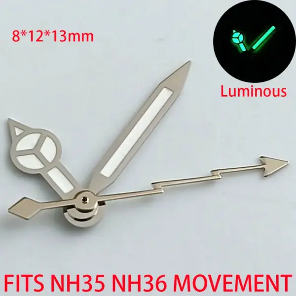 NH36 Watch Hands with Super Luminous Green Tips - Image 13