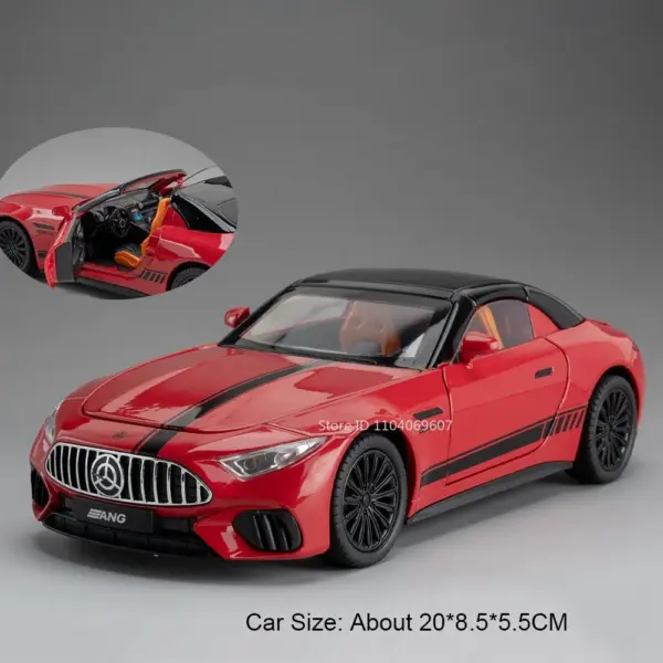 1:22 Scale Z4 SL63 Alloy Diecast Toy Car with Sound and Light - Image 8