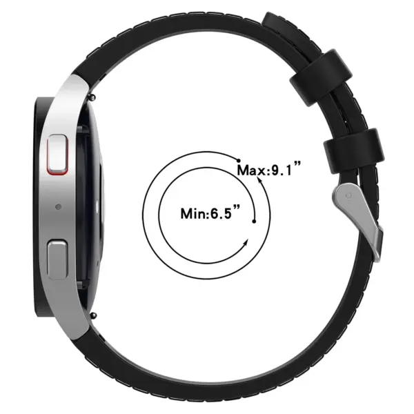 Leather and Silicone Band for Samsung Galaxy Watch 4/5/6/7 Series - Image 5
