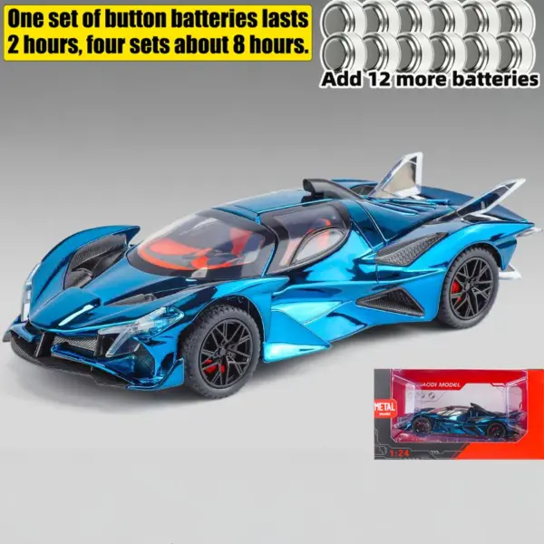 1:24 Apollo EVO Diecast Supercar Model - Image 14