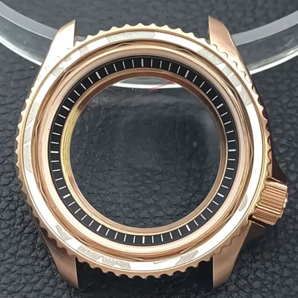 41.5mm Sapphire Crystal Watch Case for NH 35/36 Black Matte Finish - Image 46