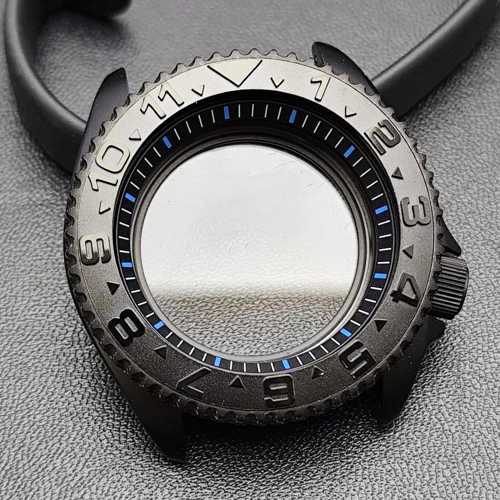42mm Black Matte Watch Case for NH35 Movement 110 42mm Black Matte Watch Case for NH35 Movement - Image 110
