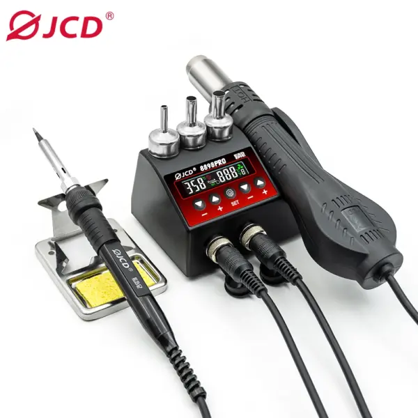JCD 8898Pro 2-in-1 Soldering Station with LCD - Image 12