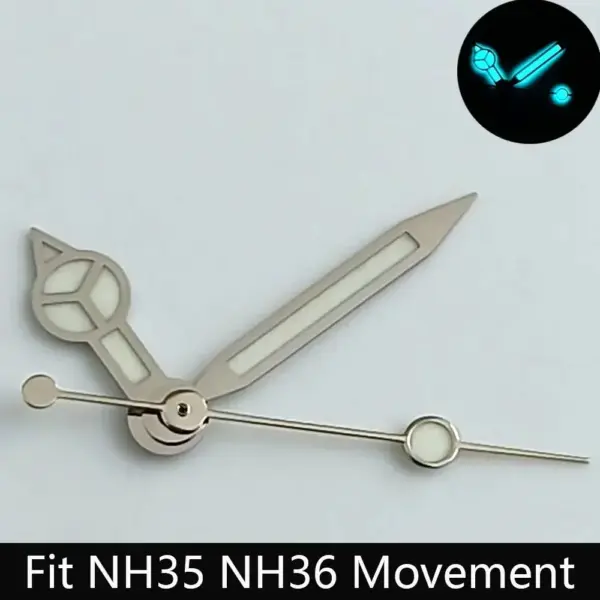 NH34/NH35 Caliber Watch Dial with Blue-Green Luminous Finish - Image 44