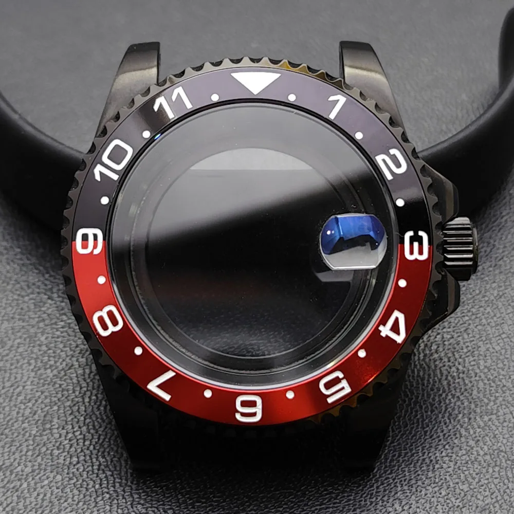 GMT 40.5mm Bidirectional Sapphire Watch Case for NH34/NH35 58 GMT 40.5mm Bidirectional Sapphire Watch Case for NH34/NH35 - Image 58