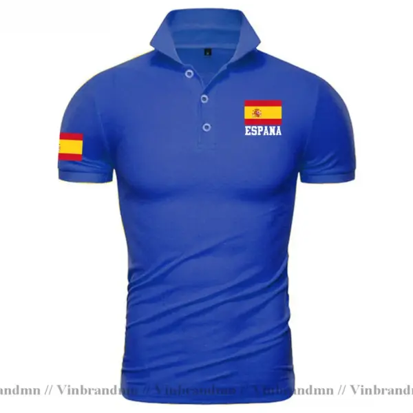 Spain Flag Polo Shirt for Men - Image 11