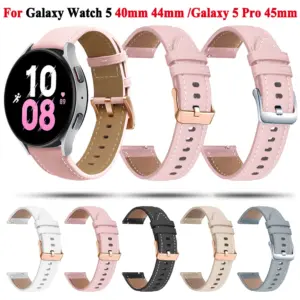 Galaxy Watch 4/5 44mm/40mm Soft Leather Strap