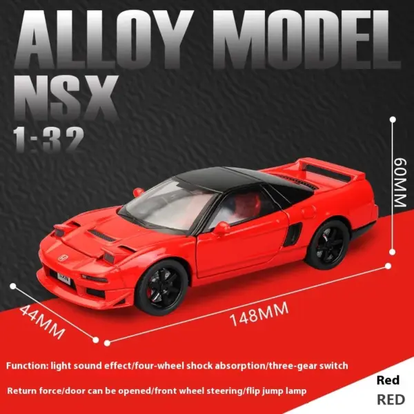 1:32 Honda Acura NSX NA1 Diecast Model Car - Image 8