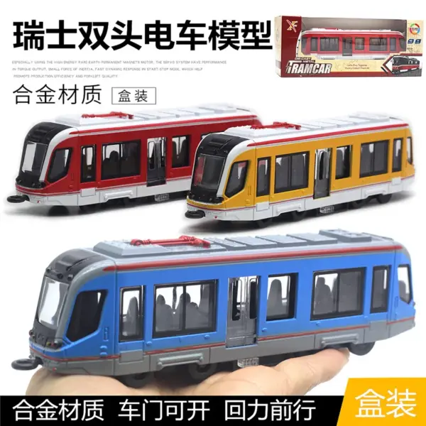 90 Alloy Swiss Double Headed Tram Model - Image 2