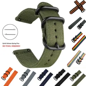 Nylon Watch Strap for Samsung Galaxy Watch 3/4/5 Pro and More 15 Sc43f22739e4446ce9dc1db293d8668b4Y 2