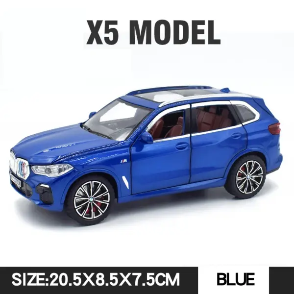 1:24 BMW X5 Alloy Model Car Collectible Toy - Image 12