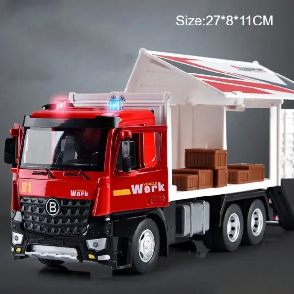 1:18 Scale Container & Garbage Truck Model Toy - Image 9