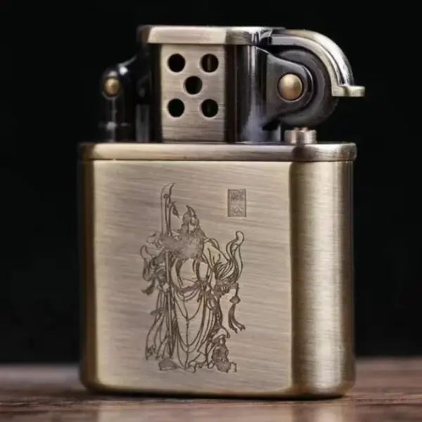Vintage Zorro Kerosene Lighter with Grinding Wheel - Image 4