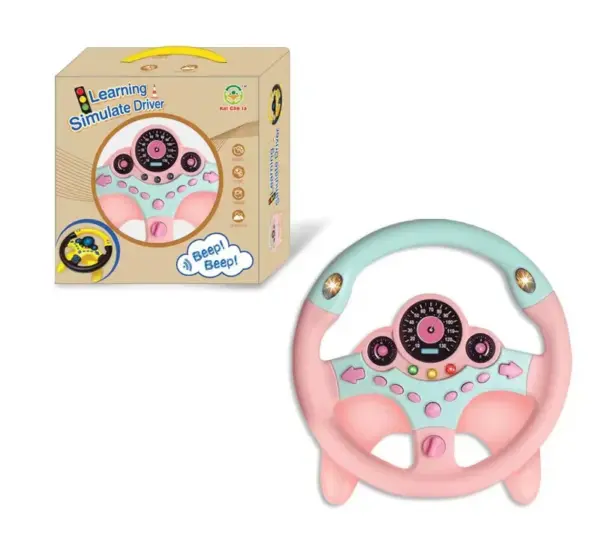 Kids' Steering Wheel Toy with Lights and Sound - Image 8