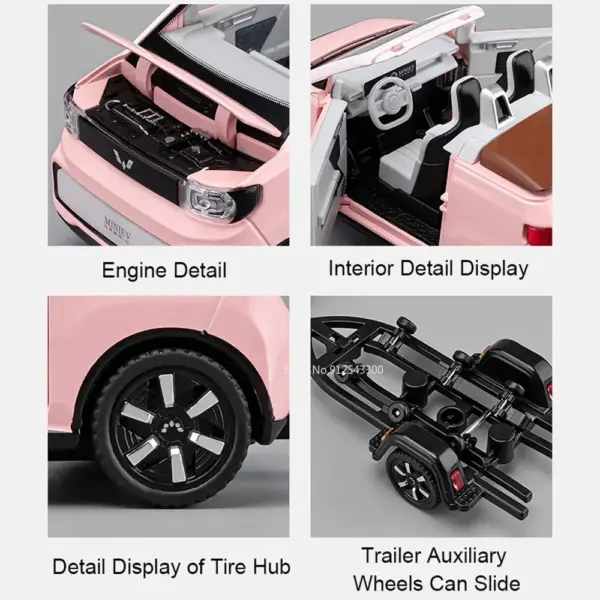 1:24 Scale WULING Station Wagon Miniev Car Model - Image 4