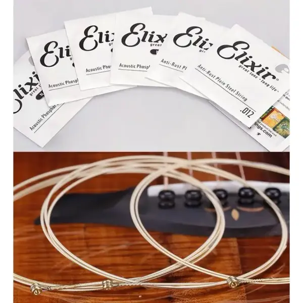 12-Pack Elixir Nanoweb Guitar Strings 80/20 Bronze - Image 3