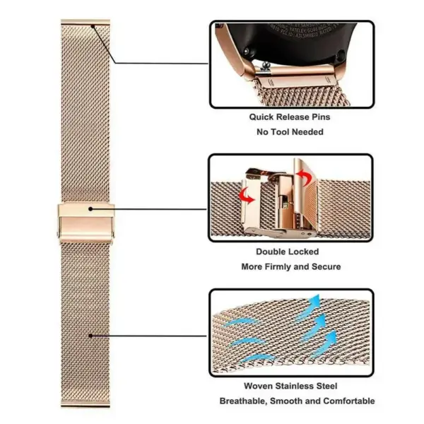 Stainless Steel Watchband for Garmin Venu Models - Image 4