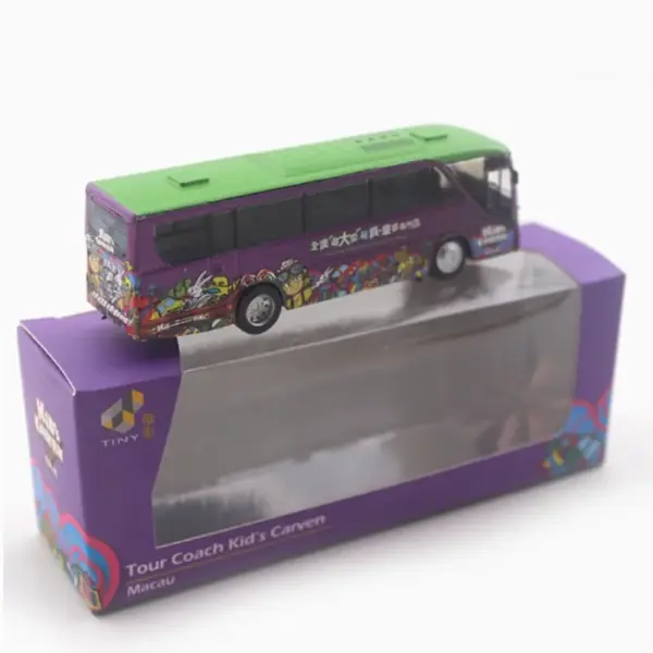 WELLY 1:64 Tiny Tour Coach Model Train - Image 2