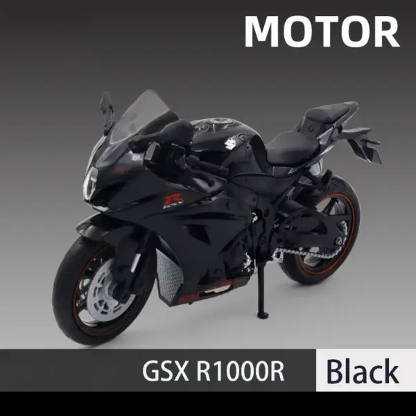 1:12 Scale Suzuki GSX R1000R Alloy Motorcycle Model - Image 7